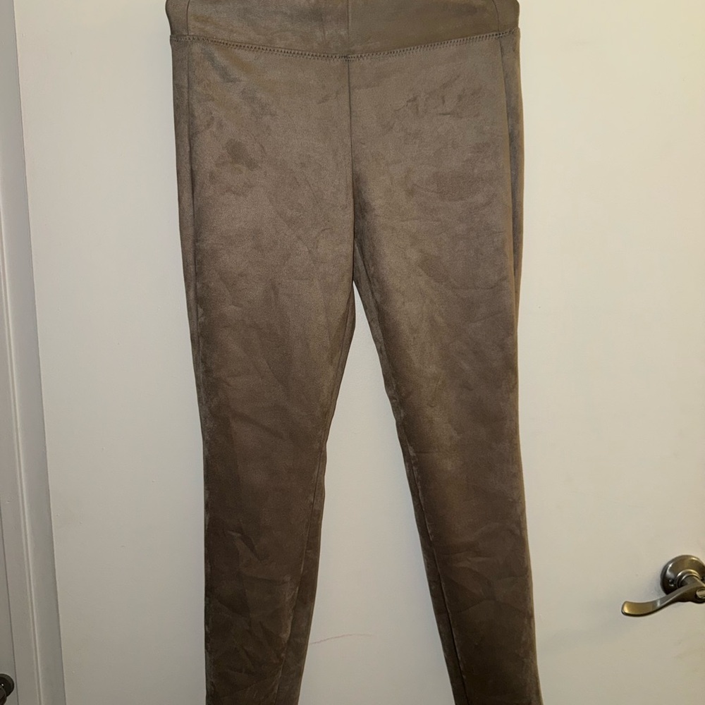 GAP Tan Suede Leggings
